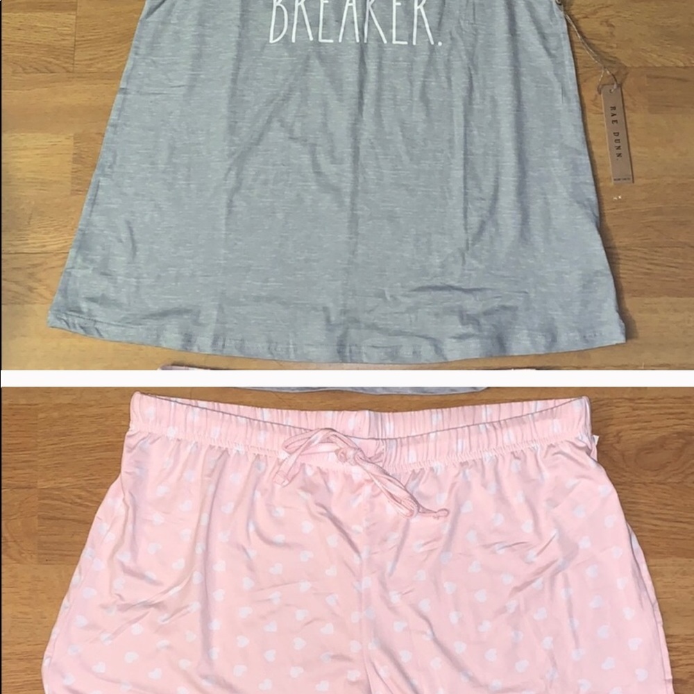 Rae Dunn Heart Breaker PJ set various sizes - Picture 4 of 4